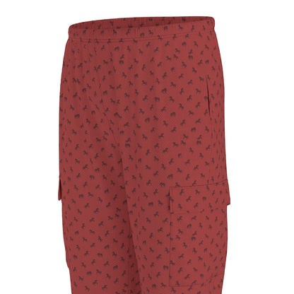 Maroon Fire Horse Scrub Set